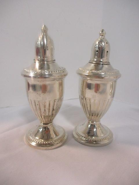 Weighted Sterling Creamer, Sugar Bowl and Shakers