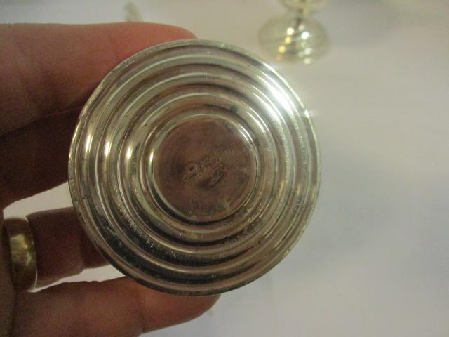 Weighted Sterling Creamer, Sugar Bowl and Shakers