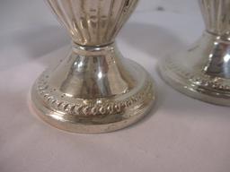 Weighted Sterling Creamer, Sugar Bowl and Shakers