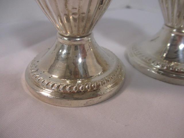 Weighted Sterling Creamer, Sugar Bowl and Shakers
