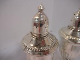 Weighted Sterling Creamer, Sugar Bowl and Shakers