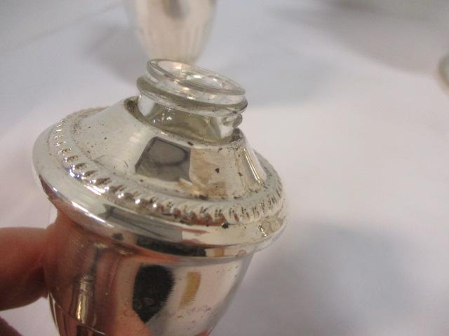 Weighted Sterling Creamer, Sugar Bowl and Shakers