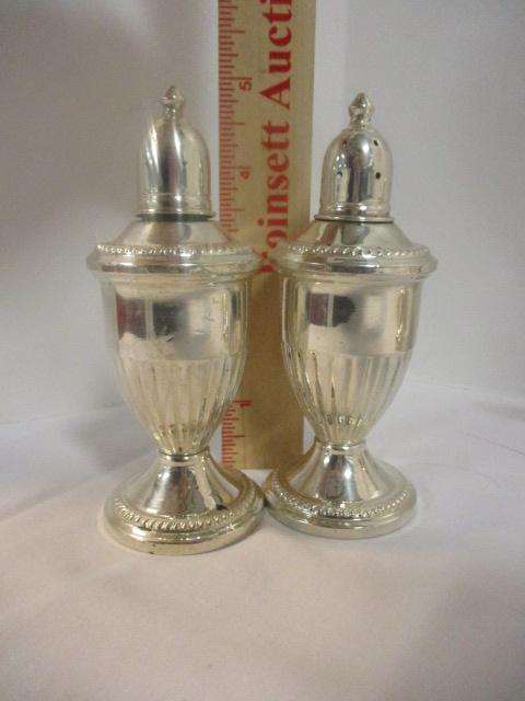 Weighted Sterling Creamer, Sugar Bowl and Shakers