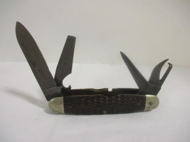 Case 4 Blade Scout Camp and Rough Rider Pocket Knives