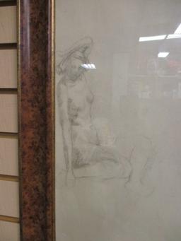 Original Nude Model Forms Attributed to Lucia B. Hollerith