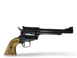 Early 1957 Ruger Blackhawk .44 MAG. 3-Screw Revolver with Stag Grips