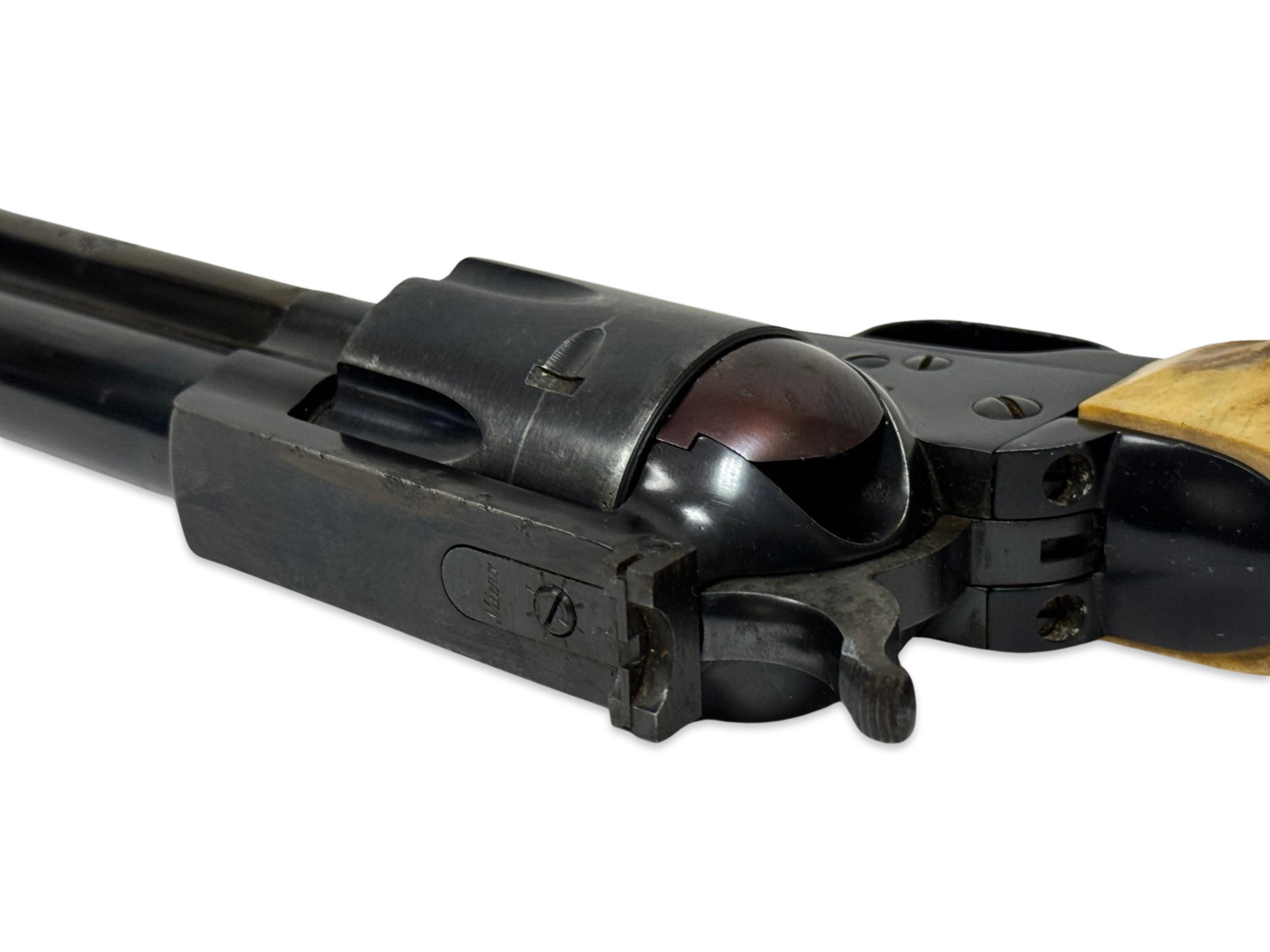 Early 1957 Ruger Blackhawk .44 MAG. 3-Screw Revolver with Stag Grips