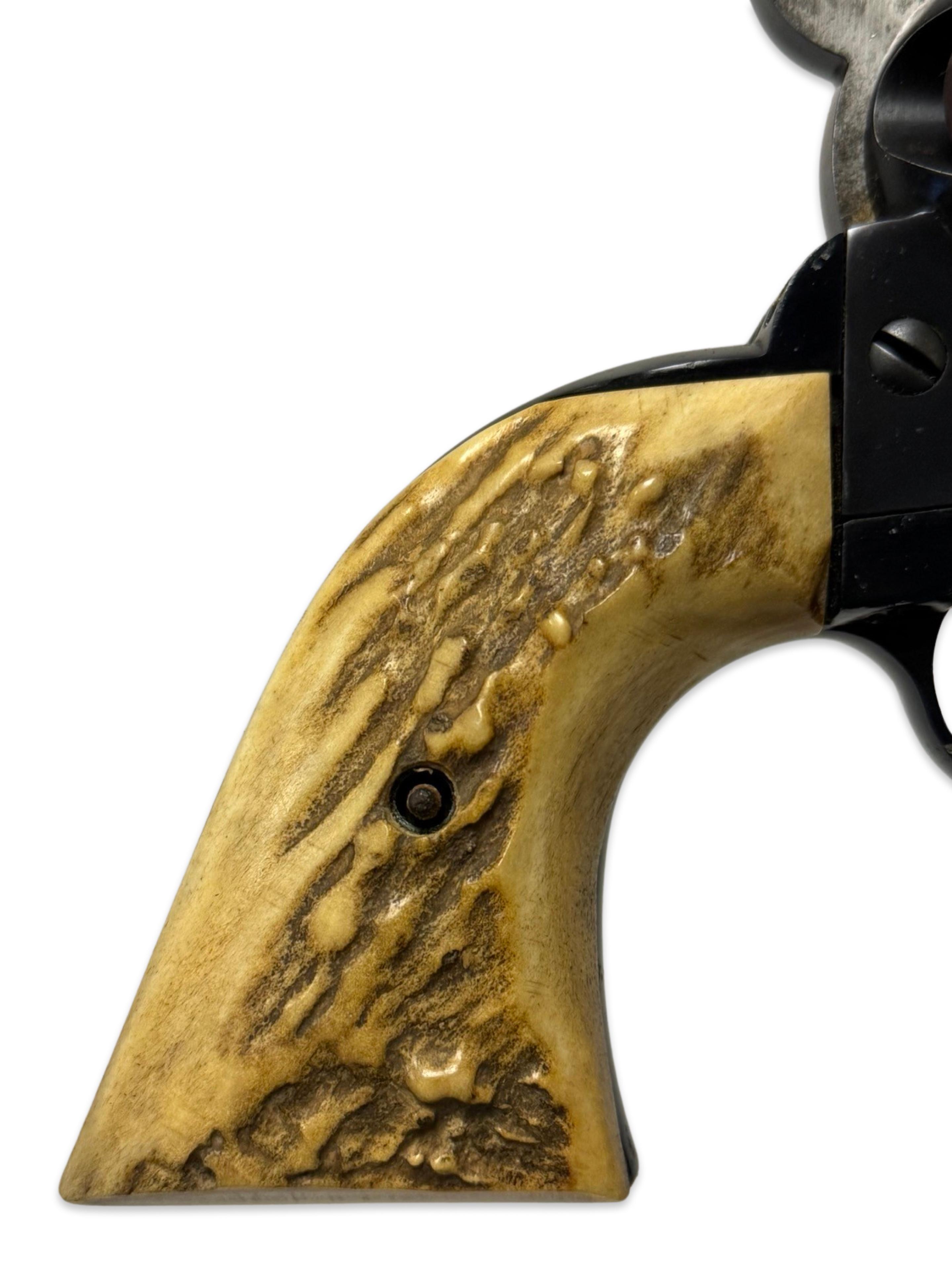 Early 1957 Ruger Blackhawk .44 MAG. 3-Screw Revolver with Stag Grips