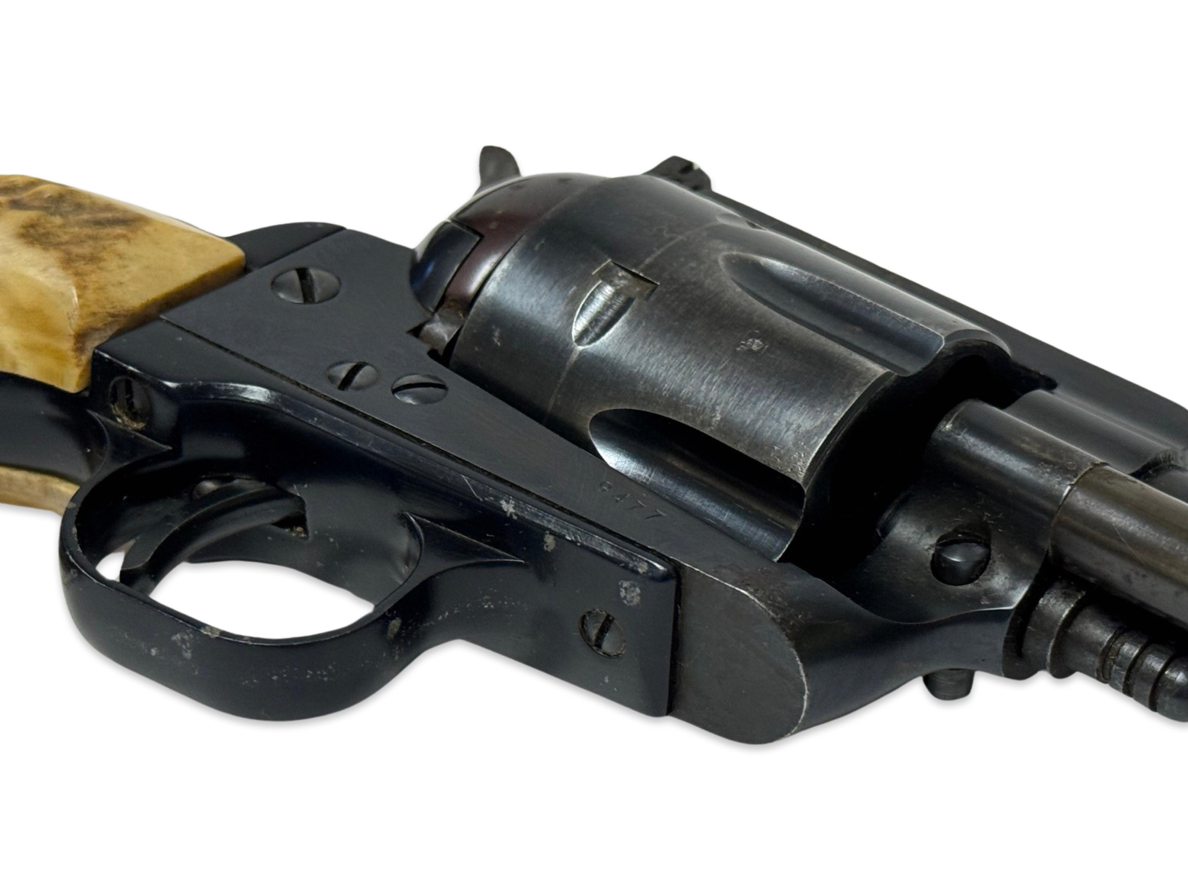 Early 1957 Ruger Blackhawk .44 MAG. 3-Screw Revolver with Stag Grips