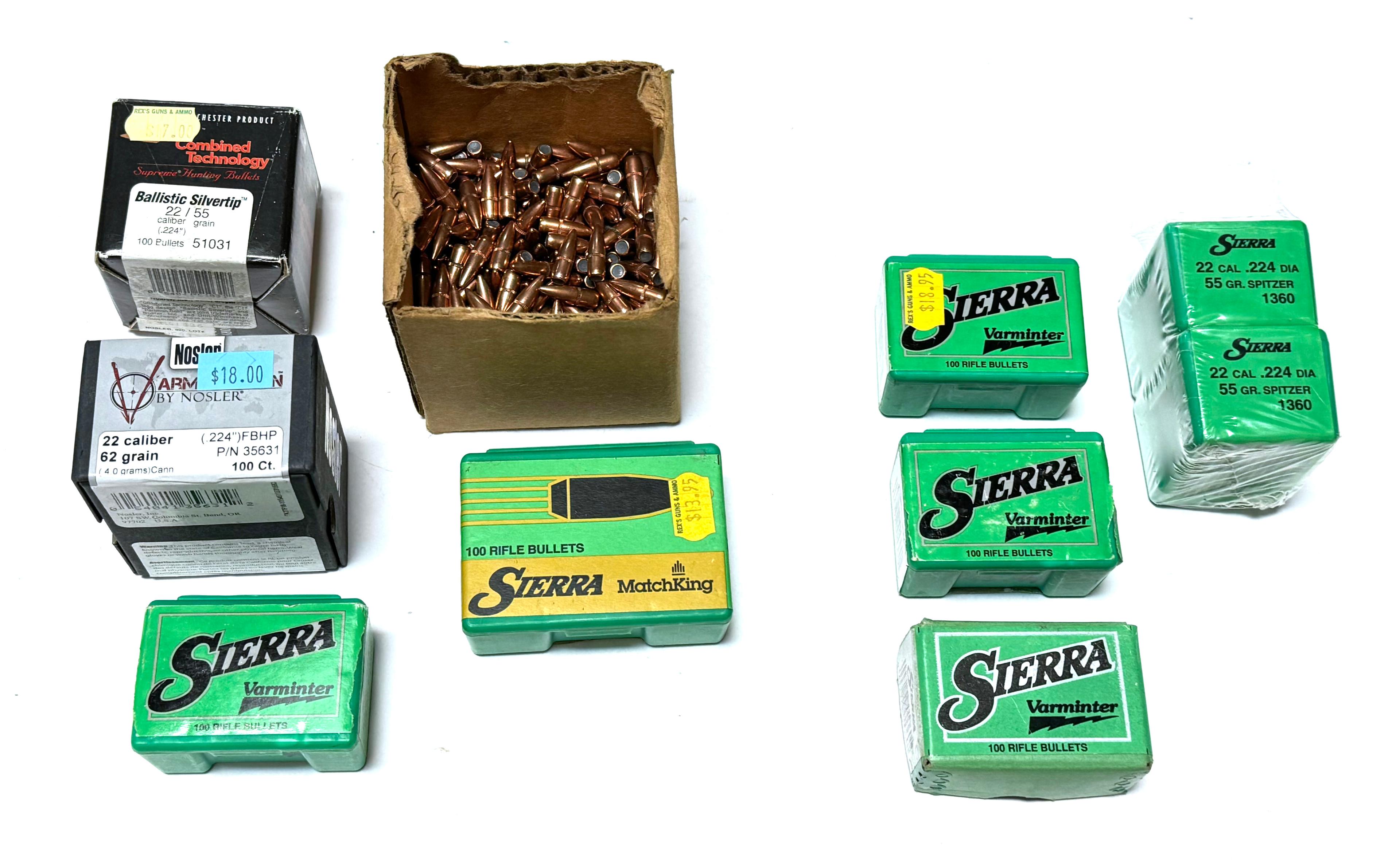 Approximately 1000ct. .22 CAL. Bullets for Reloading (9 Lbs.)