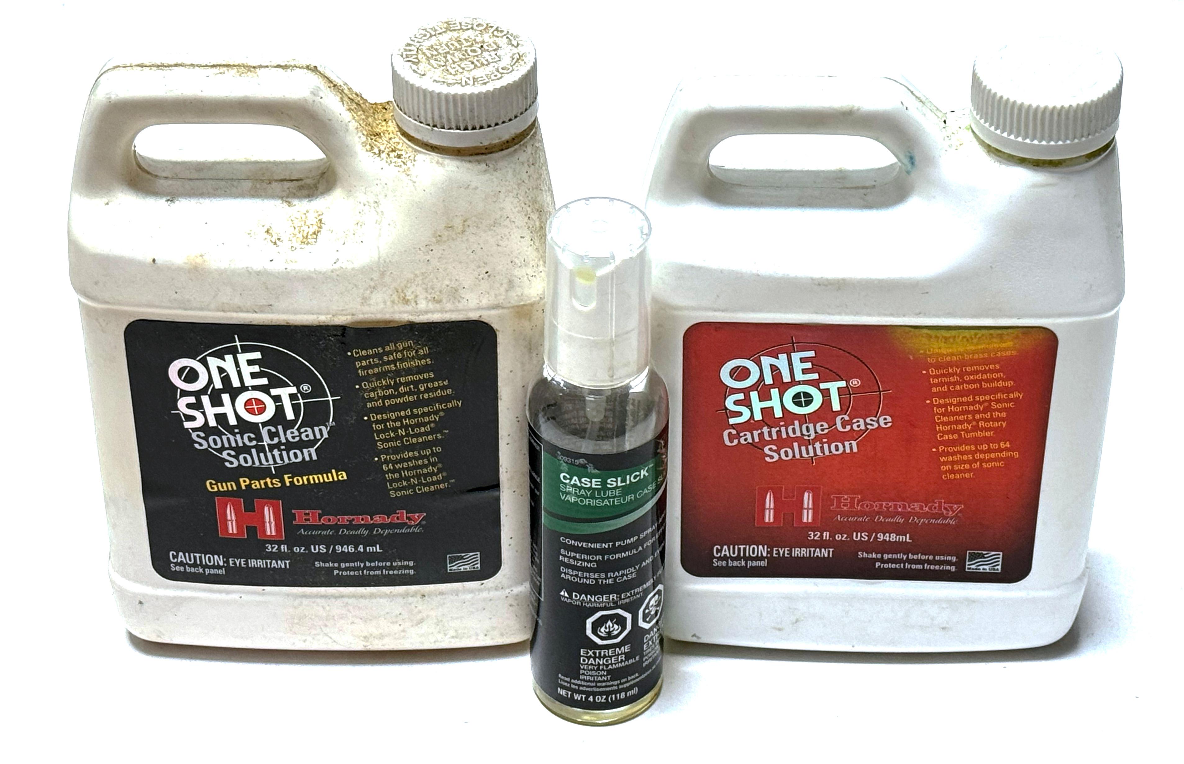 One Shot Sonic Clean and Cartridge Case Solution + RCS Case Spray Lube (Local Pickup - No Shipping)
