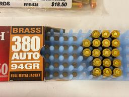 117Rds. Of Assorted .380 AUTO Ammunition - See Photos