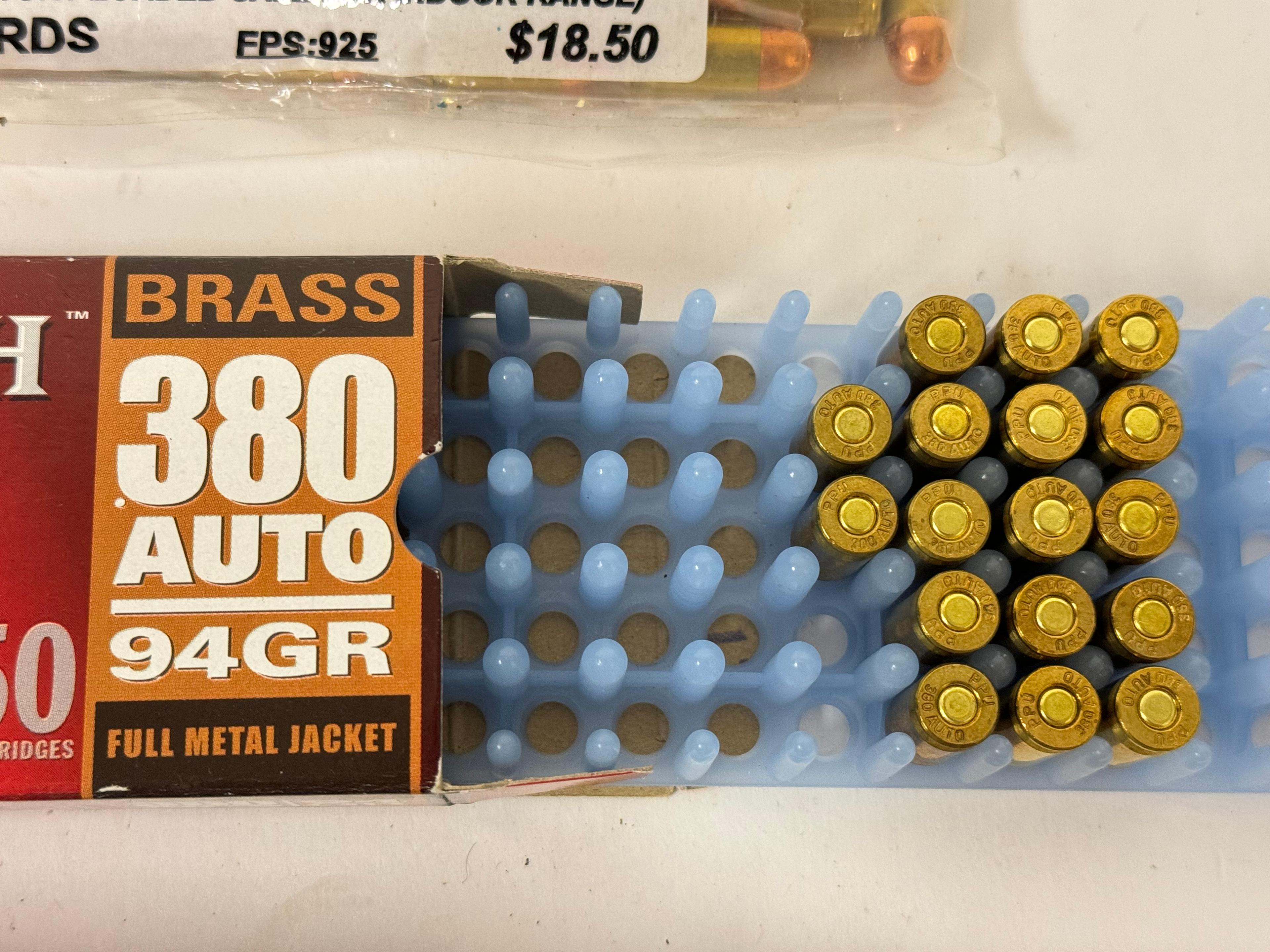 117Rds. Of Assorted .380 AUTO Ammunition - See Photos