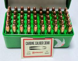 NIB 142rds. Of .30 CARBINE 110gr. FMJ Hornady Ammunition