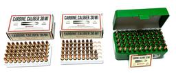 NIB 142rds. Of .30 CARBINE 110gr. FMJ Hornady Ammunition
