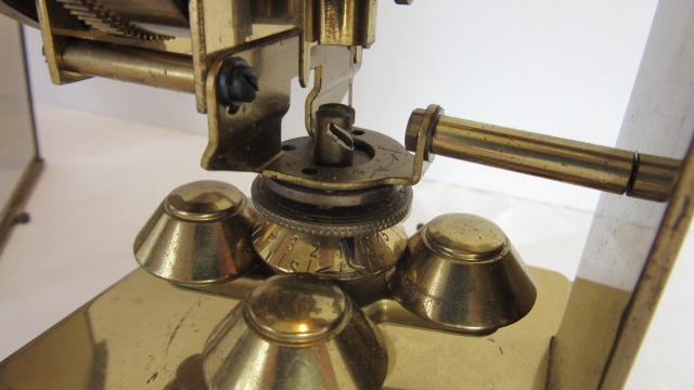 Vintage Brass Schatz 400 German Visible Escapement Anniversary Clock
