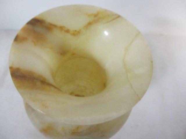 Carved Alabaster Stone Vase