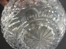 Lead Crystal Rose Bowl-engraved on bottom
