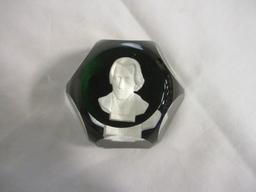 Baccarat Crystal Paperweight (Andrew Jackson)