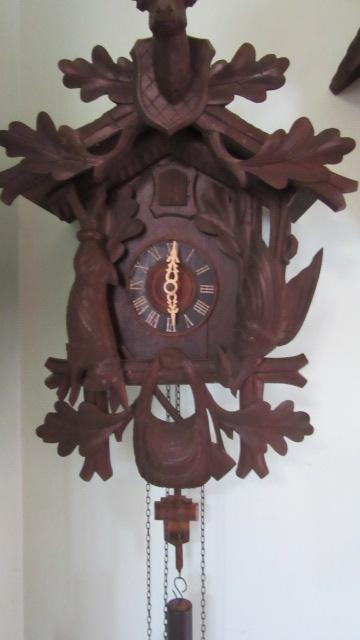 Vintage German Black Forest Huntsman Cuckoo Clock