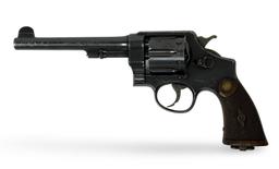 Canadian Military Unit Marked S&W .455 Mk II Hand Ejector 2nd Model DA Revolver w/ Officer’s Holster