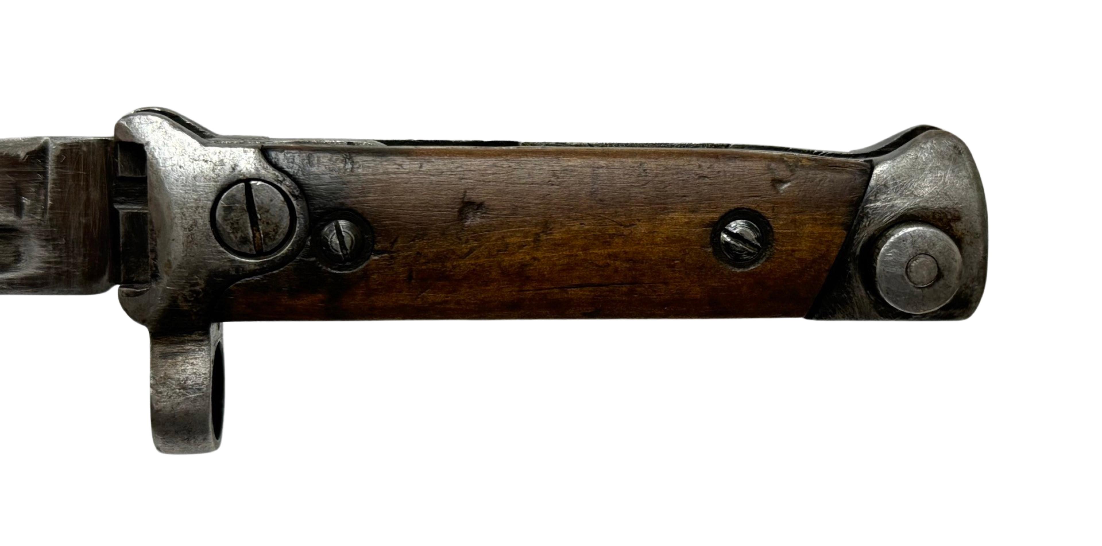 Rare Italian M38 Carcano Folding Bayonet with Scabbard