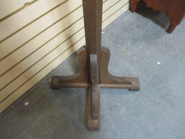 Vintage Wood Coat Rack with Two Handpainted Canadian Goose Hooks