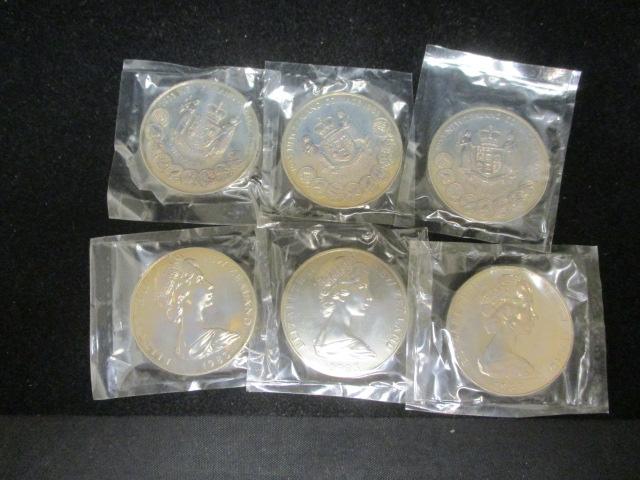 Lot of (6) 1983 New Zealand $1 Proof Silver Coins