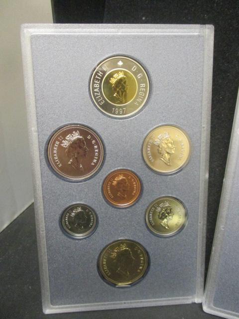 Set of (3) 1997 Canada 7 Coin Specimen Sets