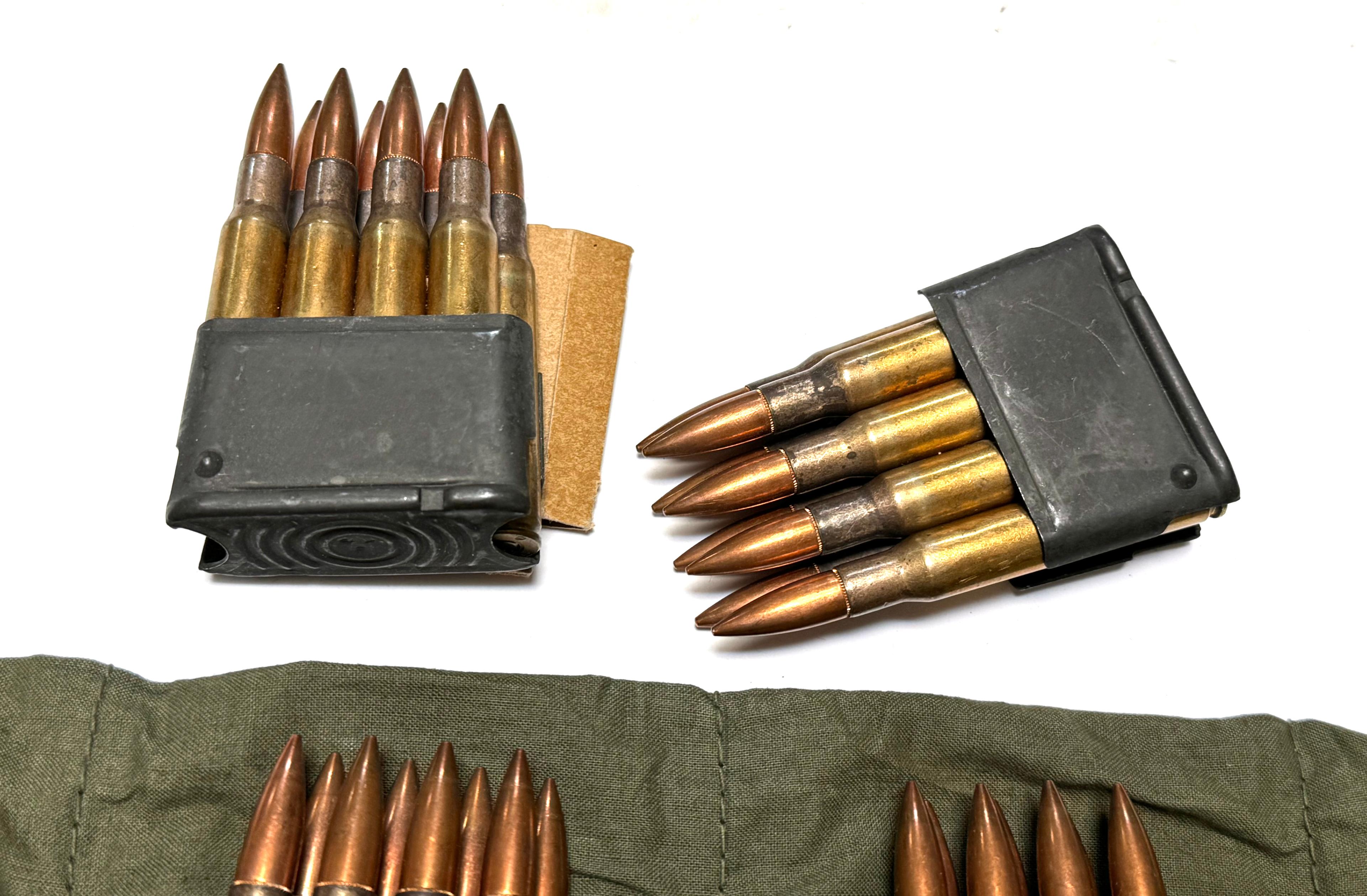 112rds. of .30-06 SPRG. BALL Ammunition in Enblock Clips and Bandoliers 