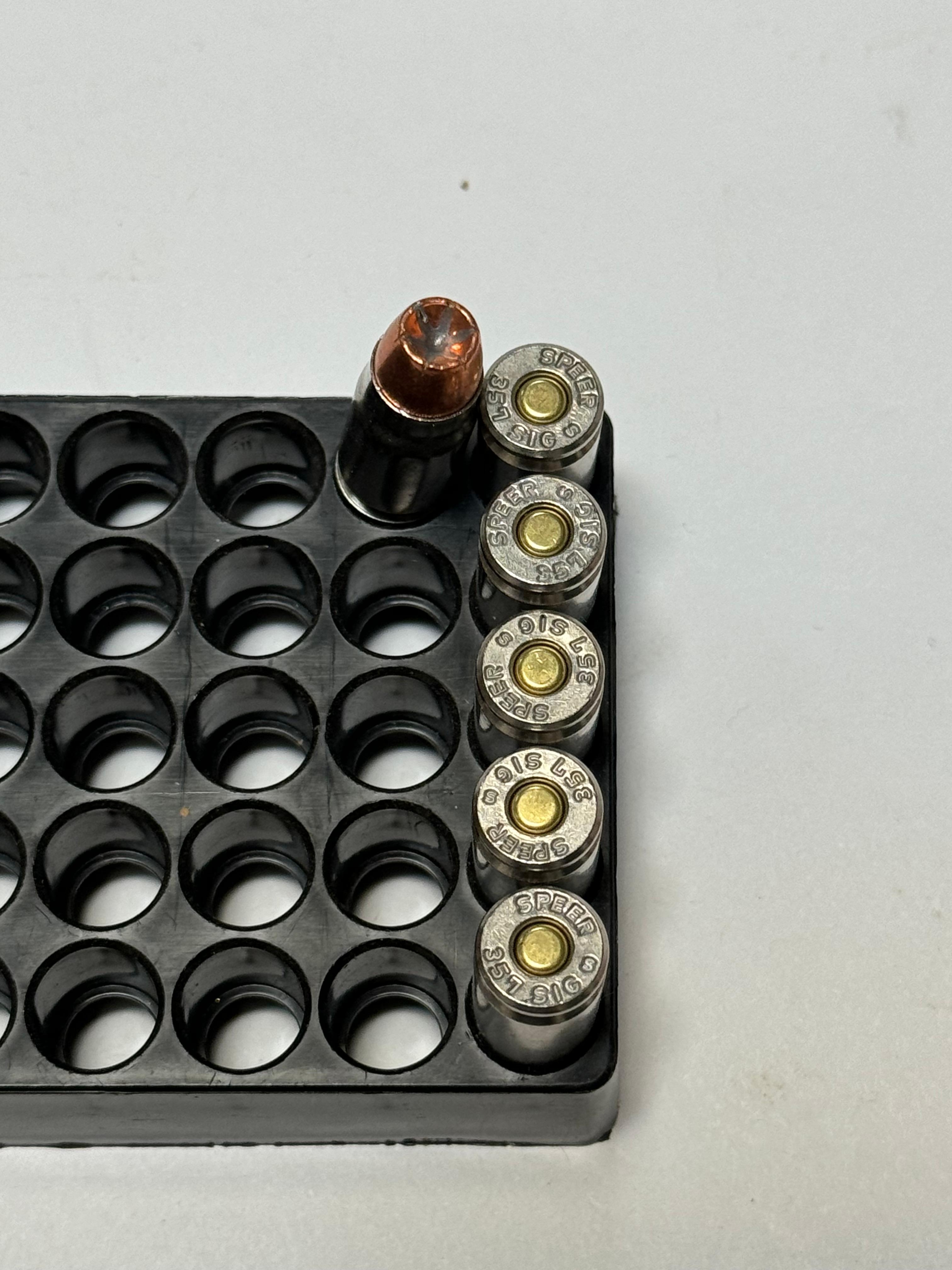 Factory New 107rds. of .357 SIG JHP Personal Defense Ammunition