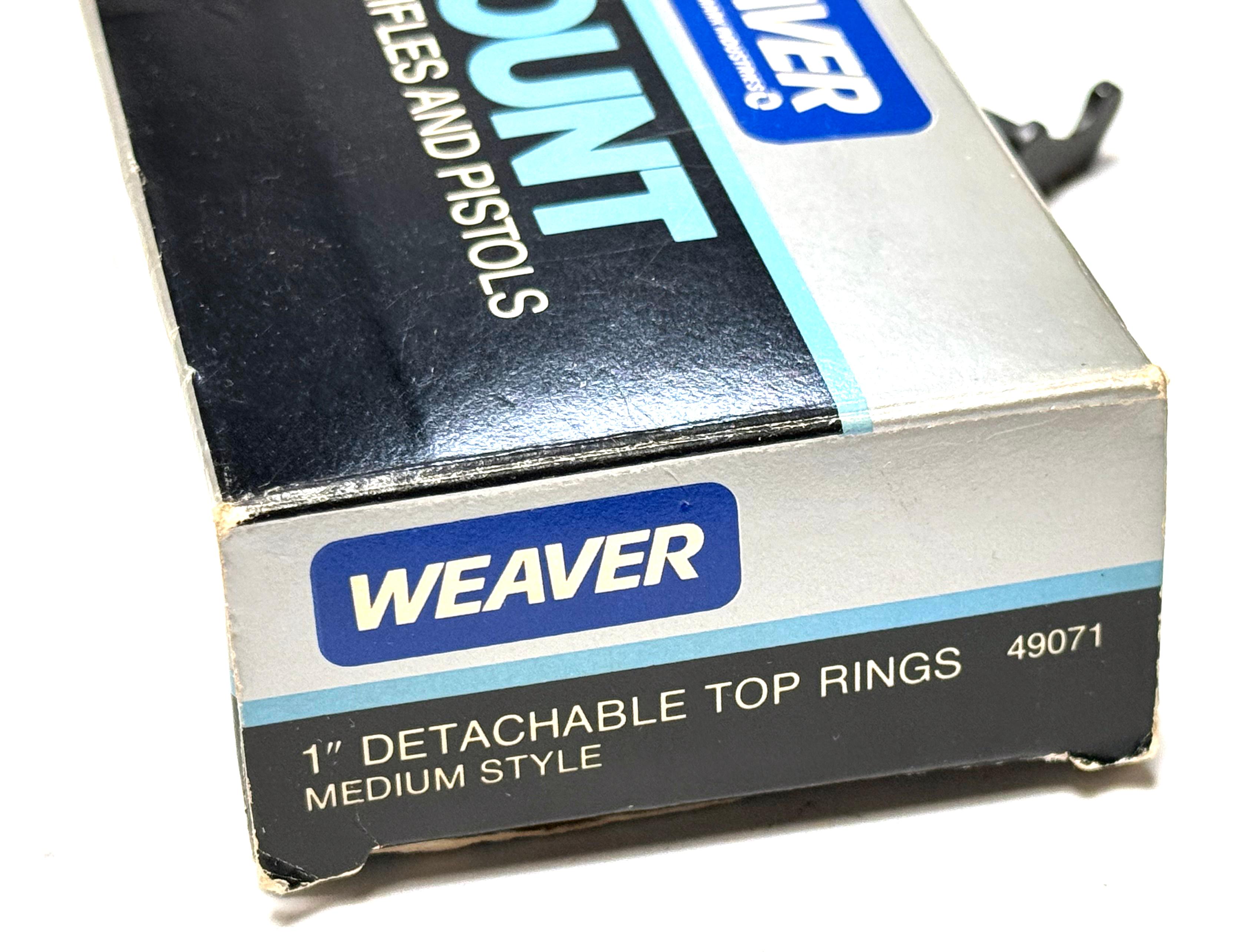 Weaver 1” Scope Rings & Flat Top Rifle Rear Sight