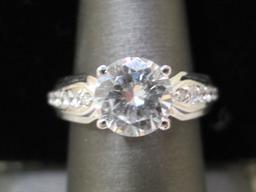 Sterling Silver Ring with CZ Stones