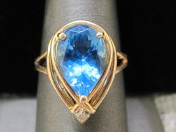 14k Gold Topaz Ring