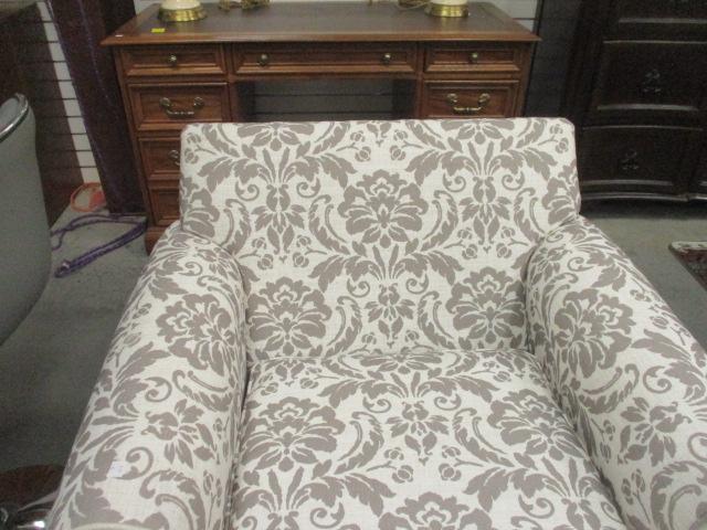 New Kinkaid Floral Design Rolled Armchair