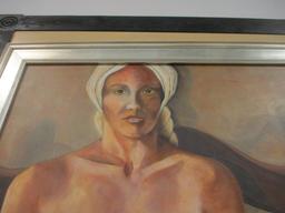 1999 S. Fennelly Original Painting of Semi-Nude Woman