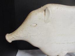 Primitive Farmhouse Wooden Pig