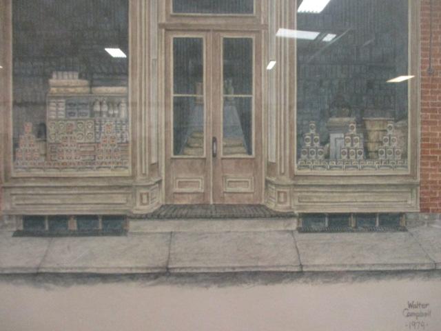 Walter Campbell "Mackellar & Sons" Store Front Lithograph