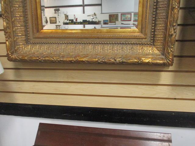 Large Ornate Gilt Framed Bevel Mirror