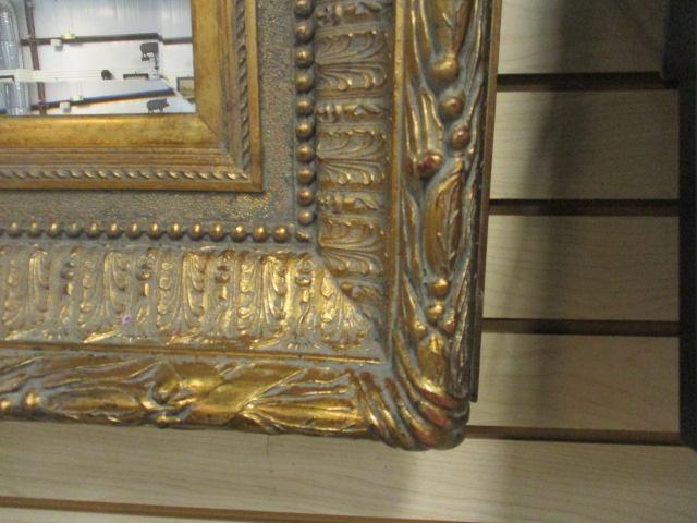 Large Ornate Gilt Framed Bevel Mirror