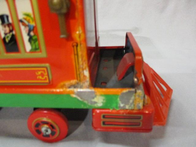 Vintage Tinkling Trolley With Original Box Battery Operated 13" x 7"