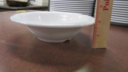 Two Dozen Each G-E-T White Melamine 7 1/4" Bowls and 9 1/4" Plates