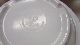 Two Dozen Each G-E-T White Melamine 7 1/4" Bowls and 9 1/4" Plates