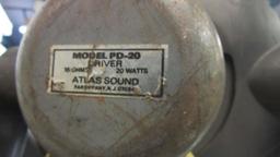 Atlas Sound Model PD-20 20 Watt and PD-30-16 30 Watt Loud Speakers with Stand