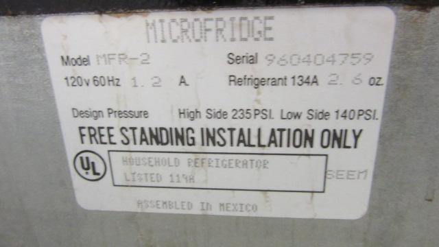 Microfridge Microwave Mini Refrigerator/Freezer