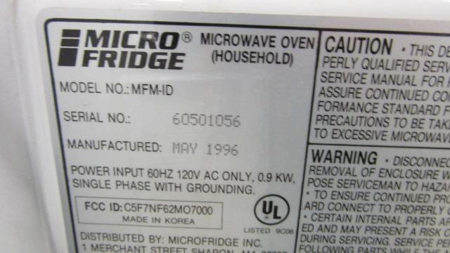 Microfridge Microwave Mini Refrigerator/Freezer