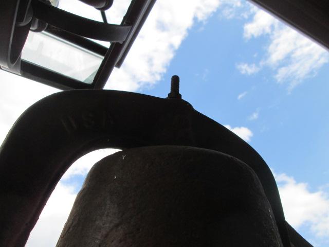 Old Metal No. 2 Yoke Farm Bell with Post