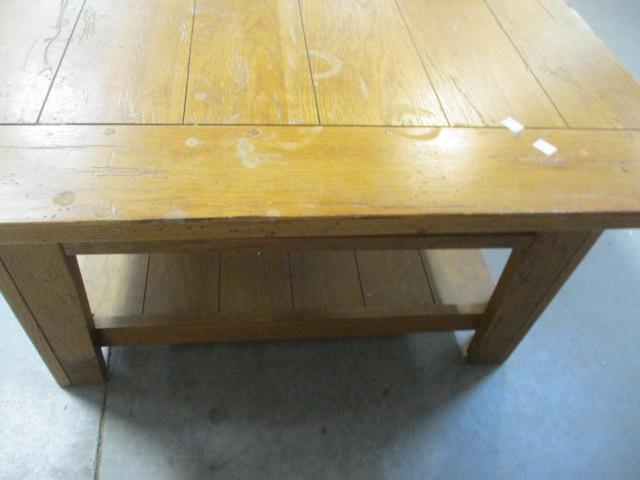 Broyhill Attic Heirlooms Oak Plank Style Coffee Table