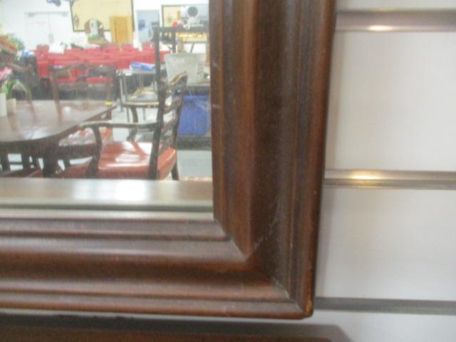 Framed Mahogany Mirror