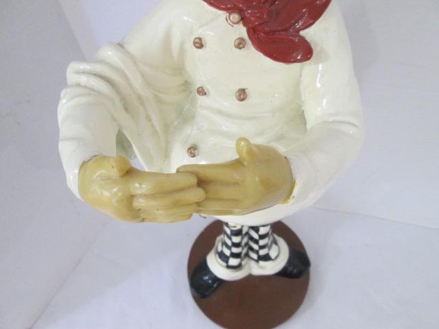 Sculpted Chef Towel Holder Stand and Message Center